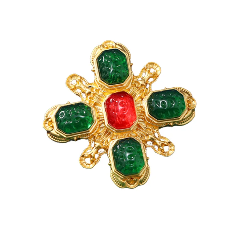 Vintage Classic Gorgeous Enamel Brooch Accessories Pearls Luxury Corsage Starfish Corss Court Blazer Pins Beautiful Figure Badge