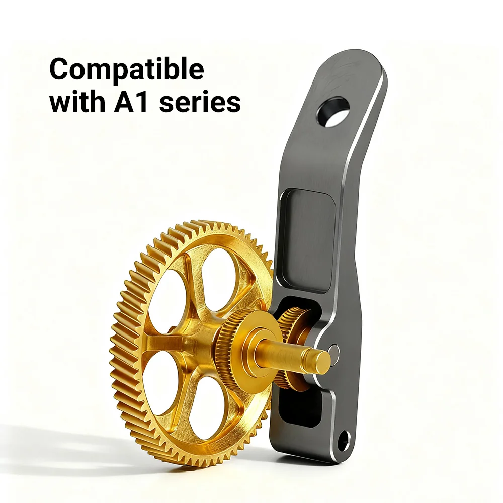 Labx1 P1P P1S Upgrade Volledig Metalen Extruder Gear CNC Nano Gecoate Extrusiekop Gear Kit Voor Lab A1 A1 Mini P1P 3D-printer
