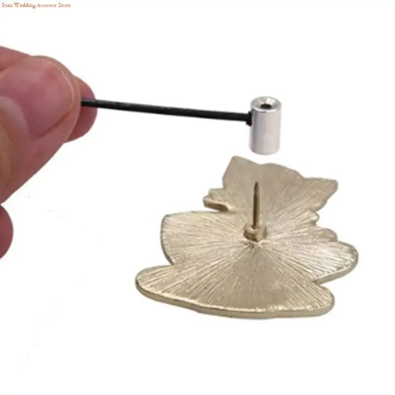 

G92D 60 Pcs Brooch Card Caps Special Wrench Screw Badge Accessories Clutch Bundles Metal Accessories Hot