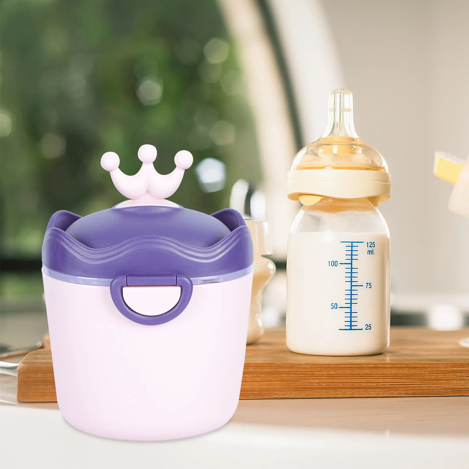 

1Pcs 500Ml Portable Baby Milk Powder Storage Box Safe PP Material Double-Layer Leak-Proof Sealed Container for Travel Outdoor