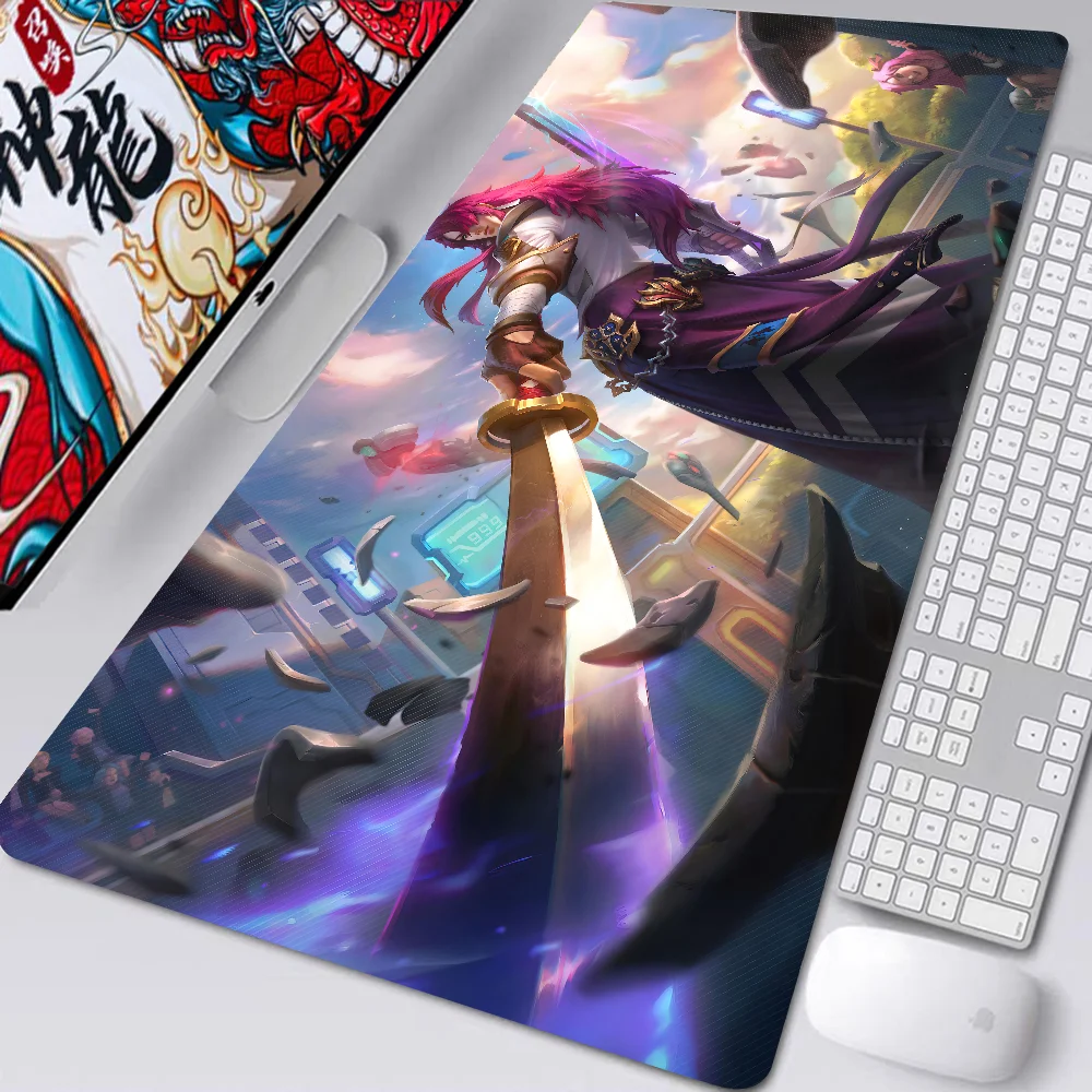 Game League Of Legends The Unforgotten Yone Mousepad Desk Pad Gaming Accessories Prime Gaming XXL Keyboard Pad Stitched Pad