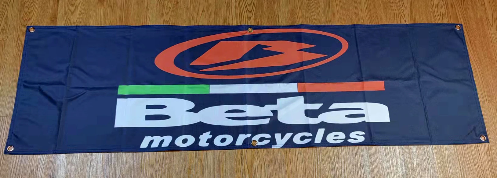 130GSM 150D Material Italy Beta Motorcycles Racing Banner 1.5ft*5ft (45*150cm) Size for Home Flag Indoor Outdoor Decor yhx063