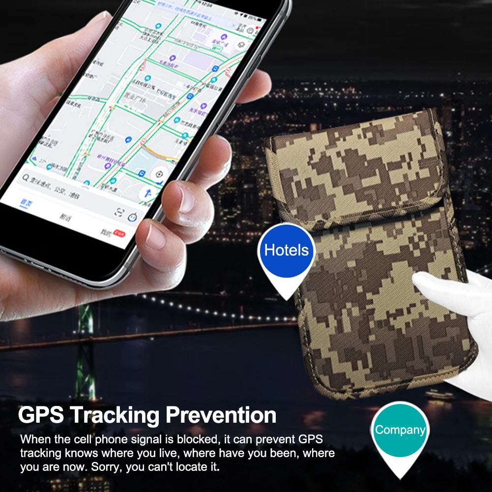 Faraday Bag Cell Phone Signal Shielding Bag Signal Blocker Anti-Hacking Prevent GPS Tracking Bag For Cell Phones GPS Car Key