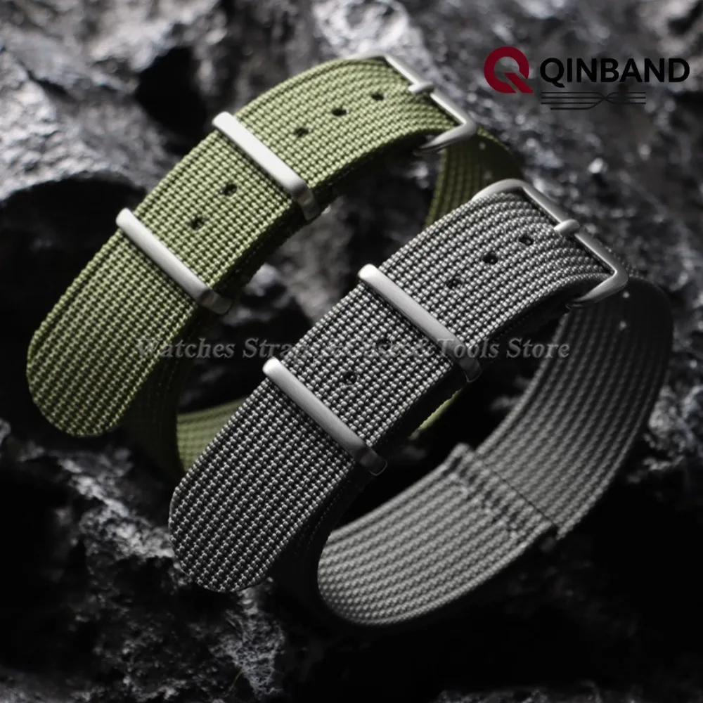 18mm 19mm 20mm 22mm Neues geripptes Nylon-Uhrenarmband für Seiko Uhrenzubehör für Omega Militärarmband Herren Damen Armband – Detail 7