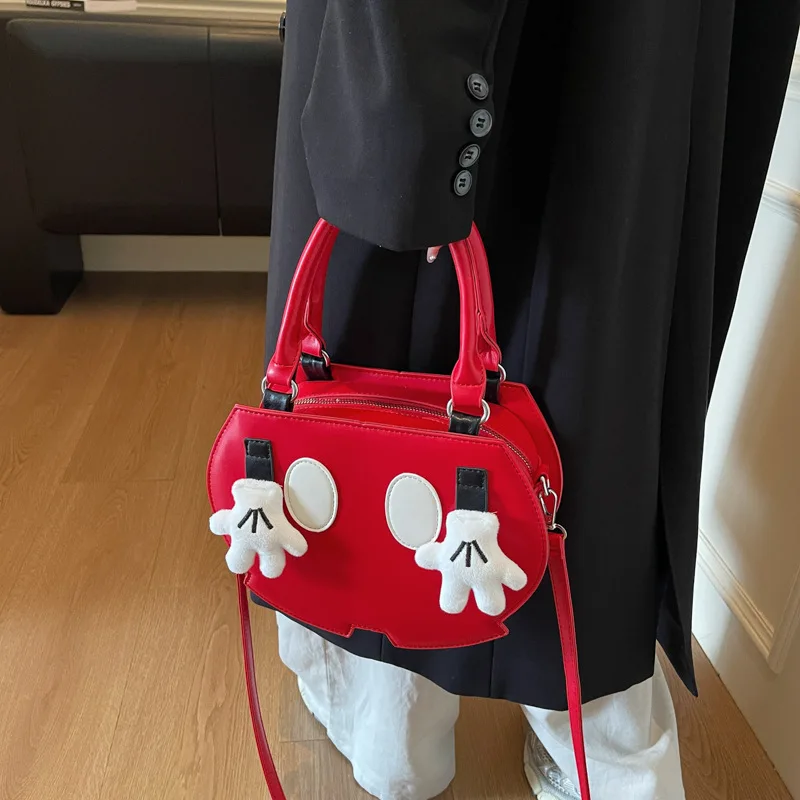 Cute PU Ins Funny Girls Small Square Crossbody Bag for Women Bag Unique Design Shoulder Handbags Ladies Hand Bag