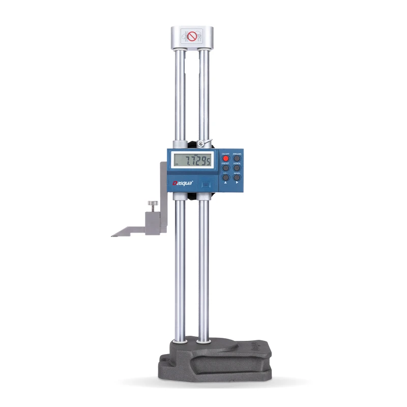 رائجة البيع داسكوا المدى 0-30 مللي متر دقة 0.04 مللي متر الثقيلة مزدوجة شعاع شاشة ديجيتال مقياس الارتفاع مع إخراج بيانات Spc