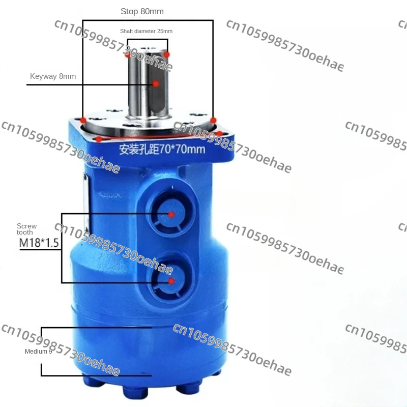 Hydraulic Motor Low Speed High Torque BMR-50 80 100 125 160 200 250 Hydraulic Cycloidal Motor