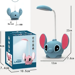 Lilo&Stitch LED Night Light Stitch with Pencil Point Foldable Light USB Rechargeable Children's Birthday Gift