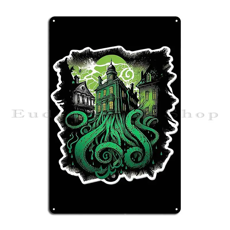 Miskatonic Cthulhu Comic Metal Plaque Poster Party Plaques Custom Home Living Room Tin Sign Poster