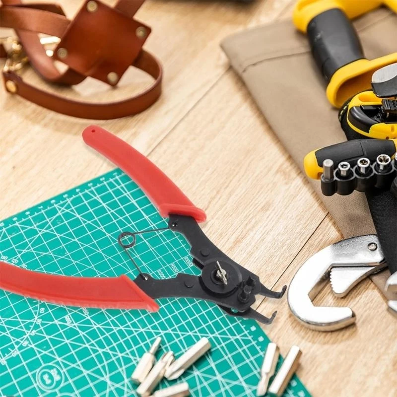 

4 in 1 Circlip Pliers Set Snap Rings Multifunction Crimp Removable Plier Head