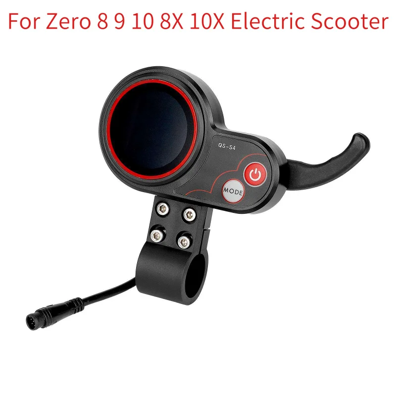 

QS-S4 48 В-60 В дроссельная заслонка для большого пальца, ЖК-дисплей для Zero 8 9 10 8X 10X, электрический скутер, 6-контактный дисплей, аксессуары