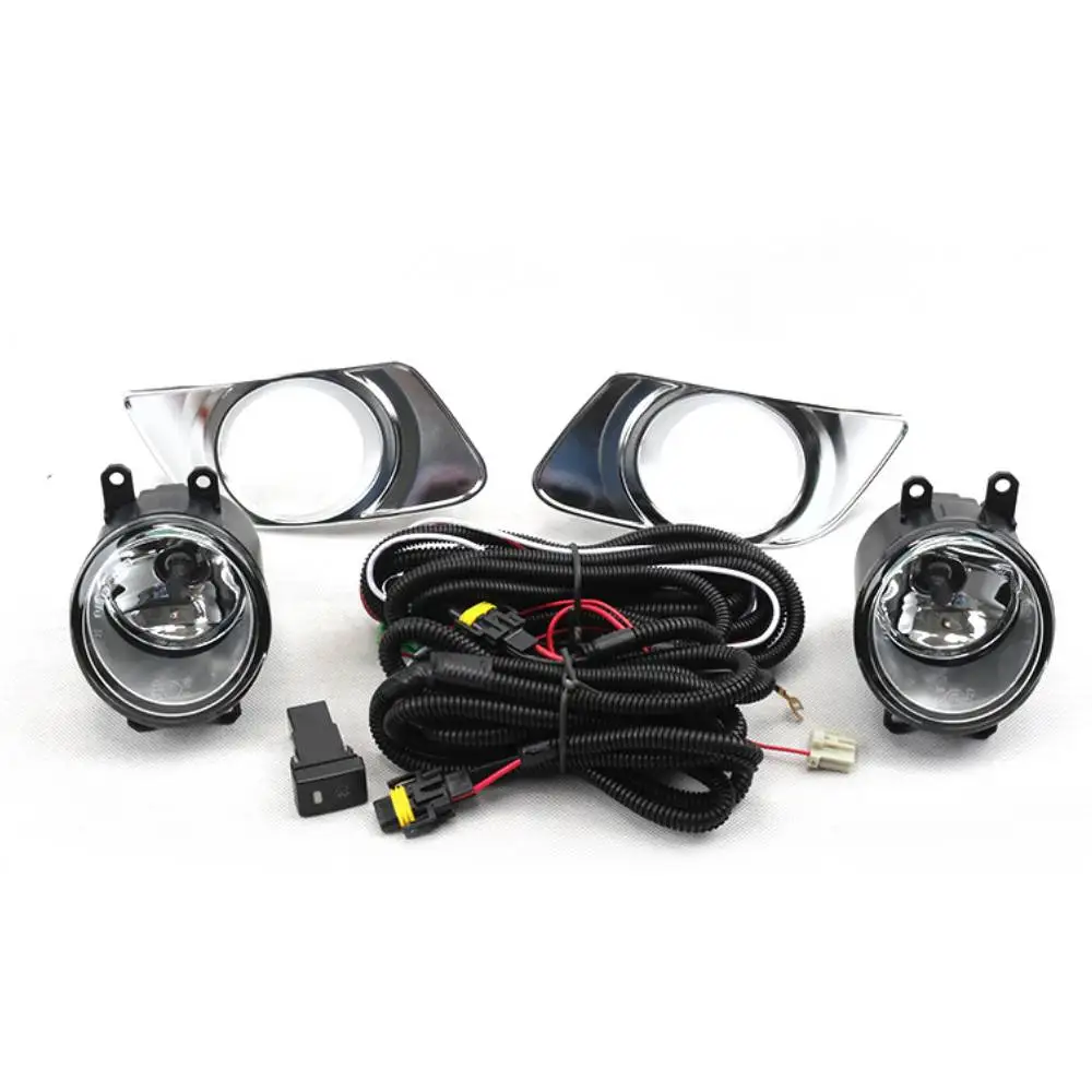 

July King Car Fog Lamp Assembly Kit Compatible for Toyota Allion Premio 2008 2009, Fog Lamp Blub + Cover + Harness +Switch
