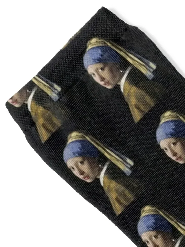 Girl With A Pearl Earring - Johannes Vermeer Socks Climbing fashionable floor Children's Socks Man Women's