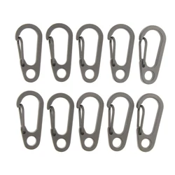 10Pcs Mini Carabiner Clip Snap Spring Clasp Hook Keyring Camping Karabiner 15kg Carabiners Daily use Outdoor Hiking Tools