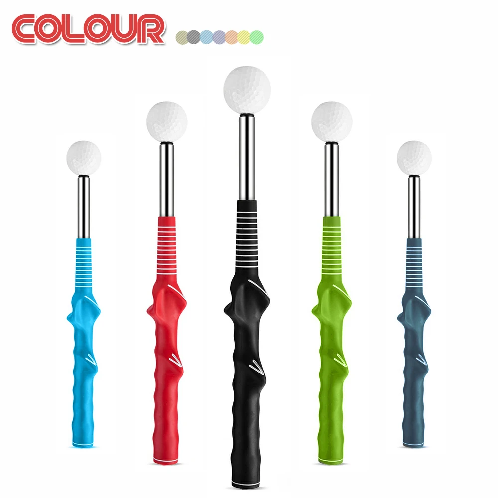 Golf Telescopic Swing Exerciser Sounding Impact Stick Swing Golf Swing Exercise Swing Trainer Correcting Gesturer Training Aid