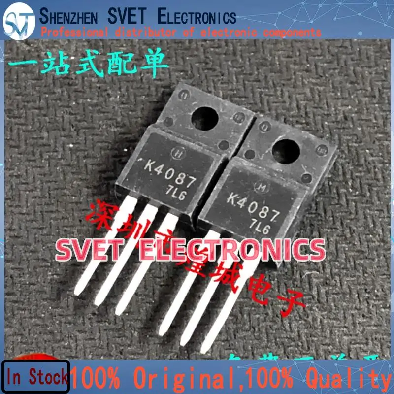 10PCS-50PCS  2SK4087 K4087  TO-220F 14A 600V   Original In Stock Fast shipping