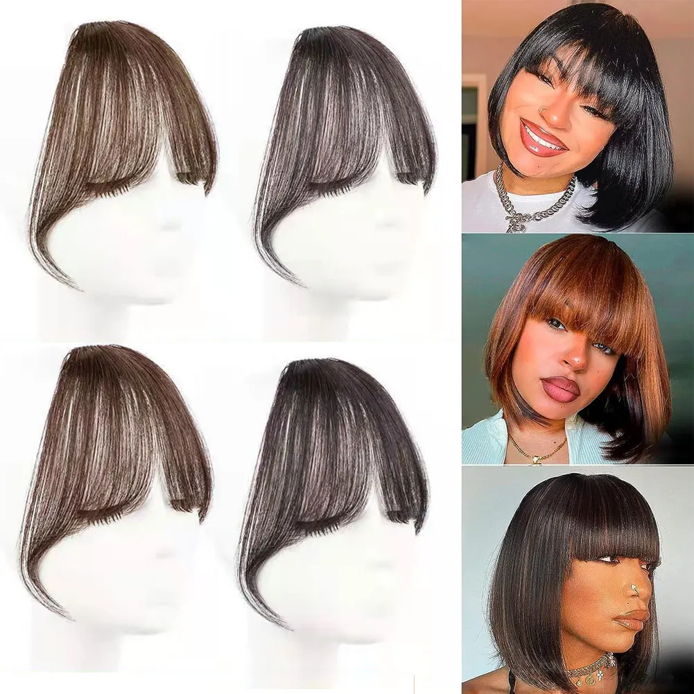 Bangs Wig Piece Lightweight Air Bangs Wig Piece Female Forehead Wig Piece Synthetic Fake Air Bangs Hair Styling Tools