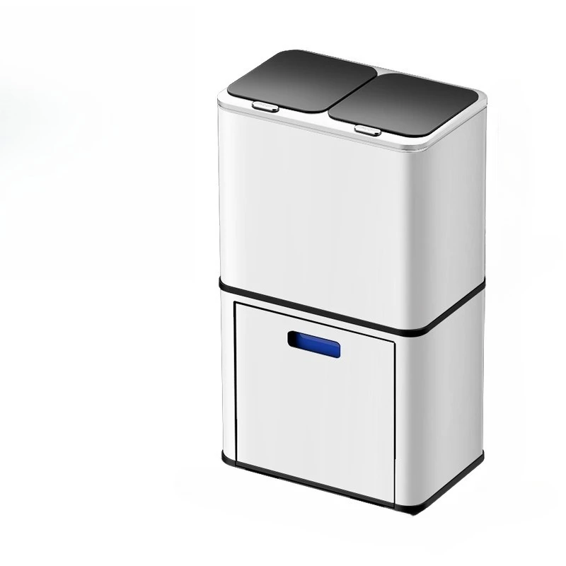 

Kitchen intelligent induction garbage sorting trash can dry and wet separation