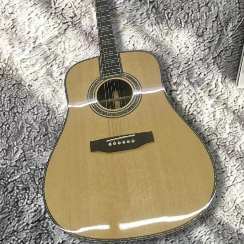 Hot sale D45 Solid Wood Acoustic Guitar Red Cedar Body 41 Inch Fixed Bridge Luxury Collectibles Solo High Quality
