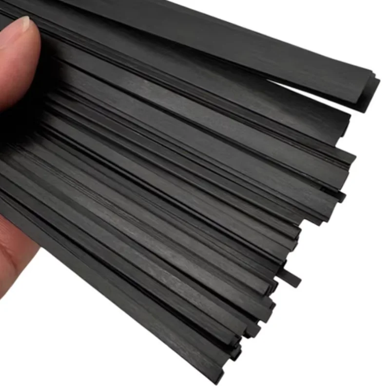 1 Pc Length 500mm Carbon Fiber Flat Shape Solid Bar Strip High-strength Carbon Sheets for Aerial Models support components