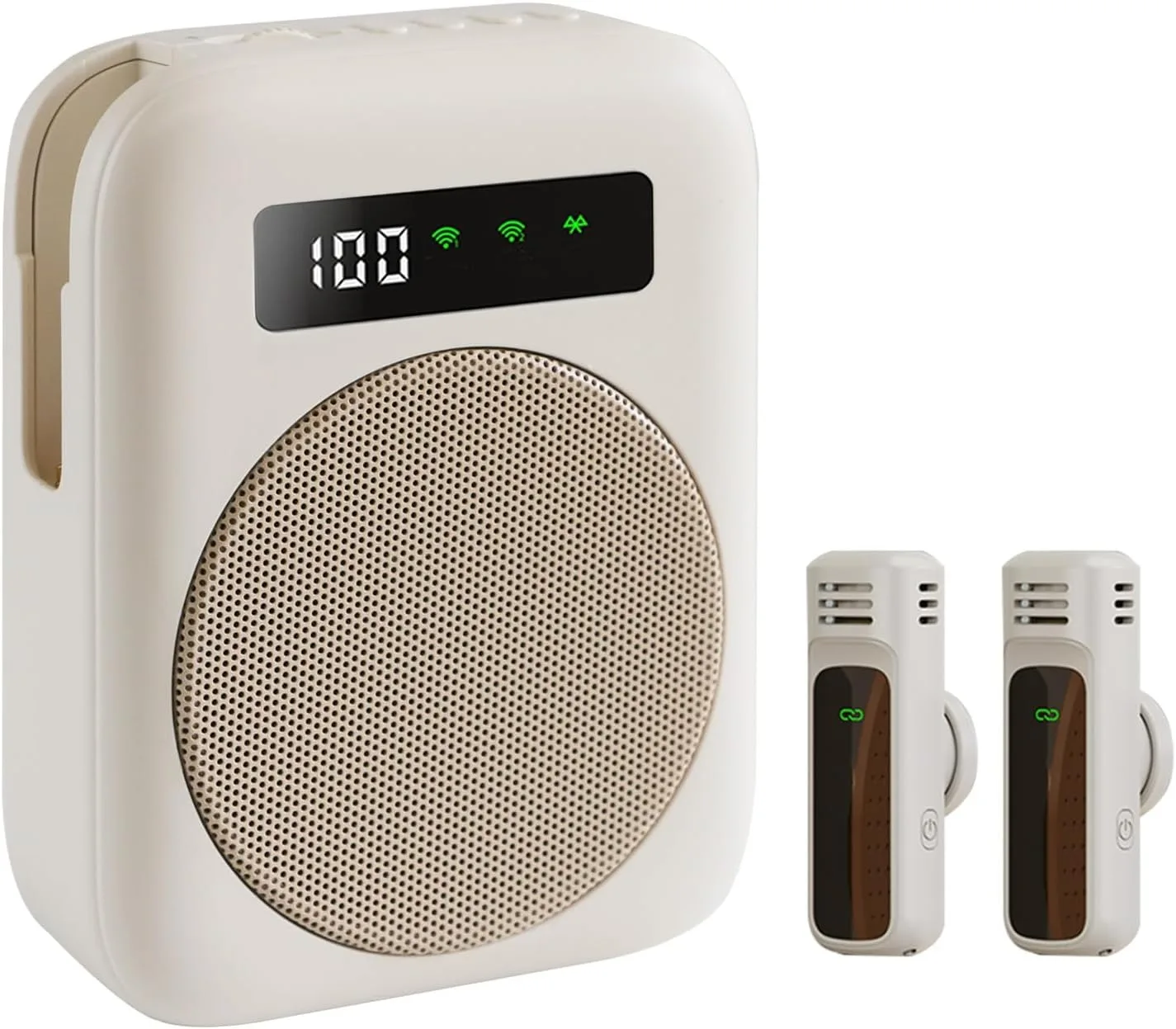

M10 Portable Wireless Lavalier Microphone Amplifier with 2000mAh Rechargeable Mini Amplifier