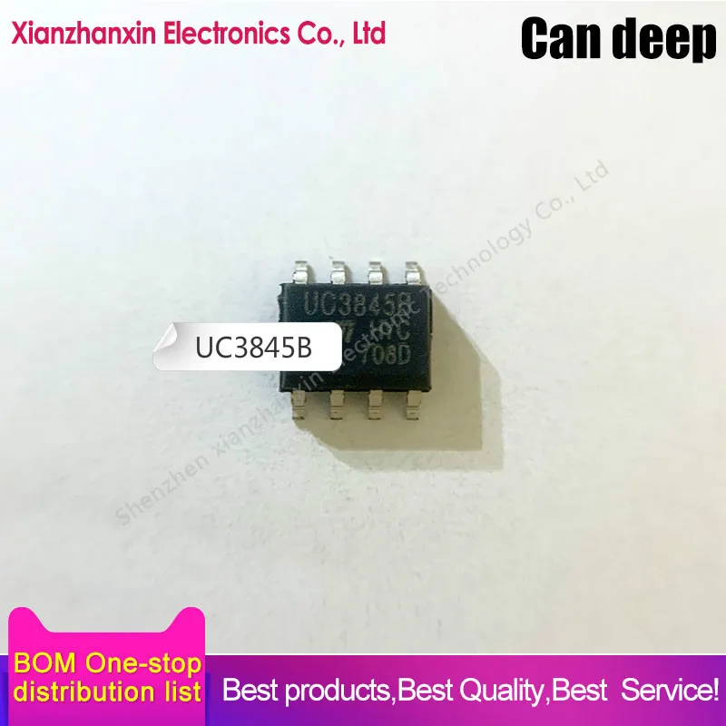 10PCS/LOT UC3845 UC3845B 3845B UC3845BD1013TR SOP8 Switch controller IC chips