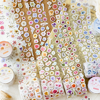 8PCS/LOT Flower Waltz series cute lovely retro decorative art paper tape