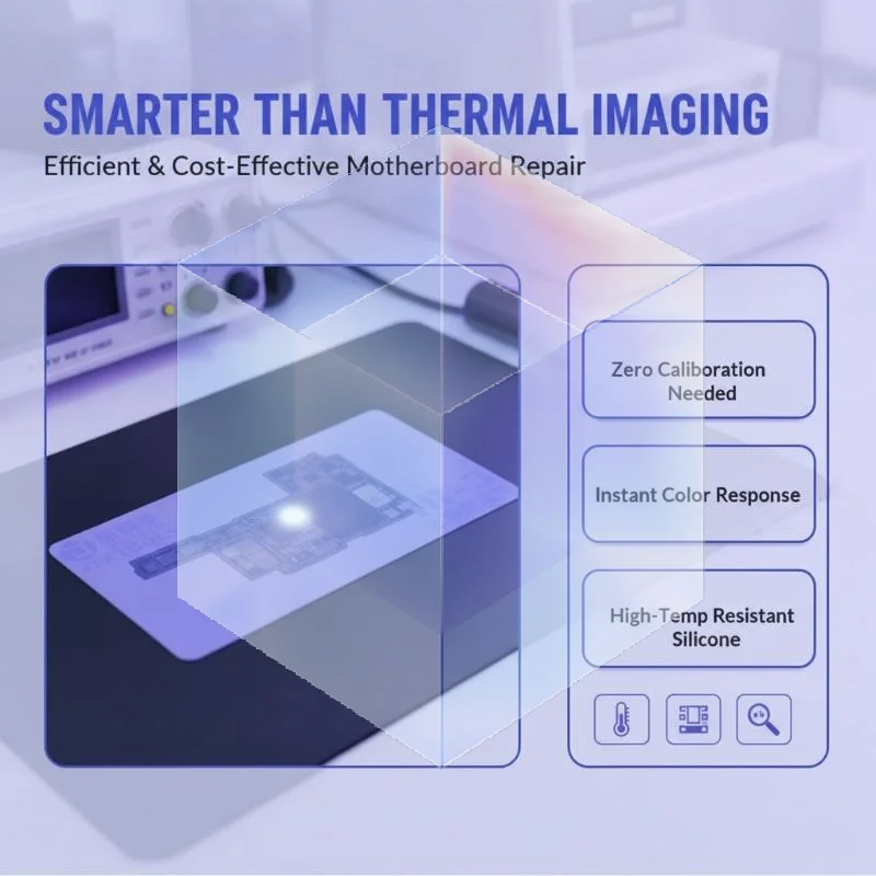 IR3 Short Circuit Detector Thermochromic Temp Sensitive Sheet High Sensitivity for Electronic PCB Repair Jobs