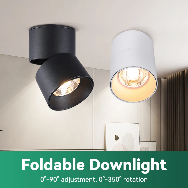 Imagem -02 - Luz Downlight Led Dobrável Holofote de Teto Lâmpada Montada Cozinha Doméstica e Banheiro 5w 7w 10w 15w