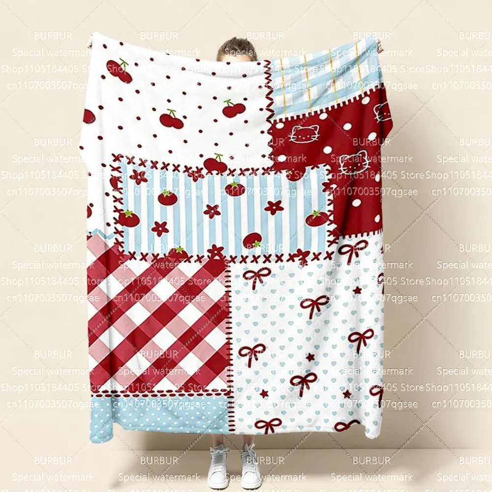 Brown checked Marauder color pattern blanket for office sofa for afternoon nap coverlet for student dormitory flannel blanket
