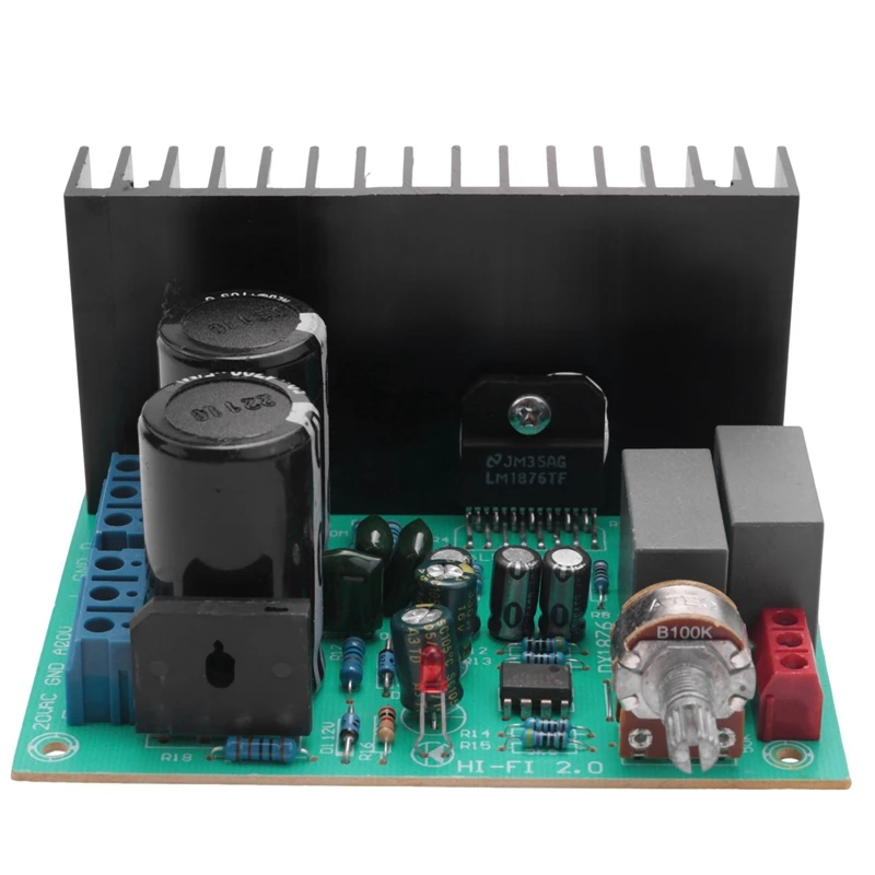 Imagem -02 - Amplificador de Potência de Áudio Estéreo 2.0 Amplificador para Home Theater Amp Dual 2x30w Mais 30w Lm1876 4558