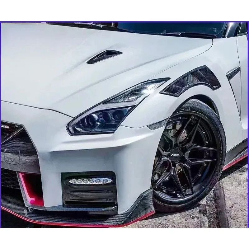 

Zza для 2 шт., кожух в стиле Nismo, вентиляционное отверстие и модификация выреза переднего крыла Nissan GTR R35
