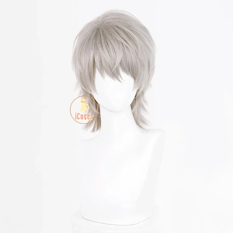 25COSLove and Deepspace Xavier Cosplay Wig Light Grey Hair Shimmering Moonlight Halloween Party for Women Men Carnival Game Cos