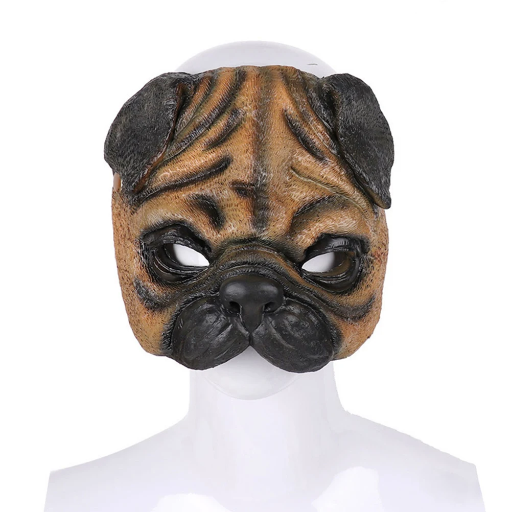 

Halloween Mask Pug Costumes Dog Dress-up Props Performance Cover