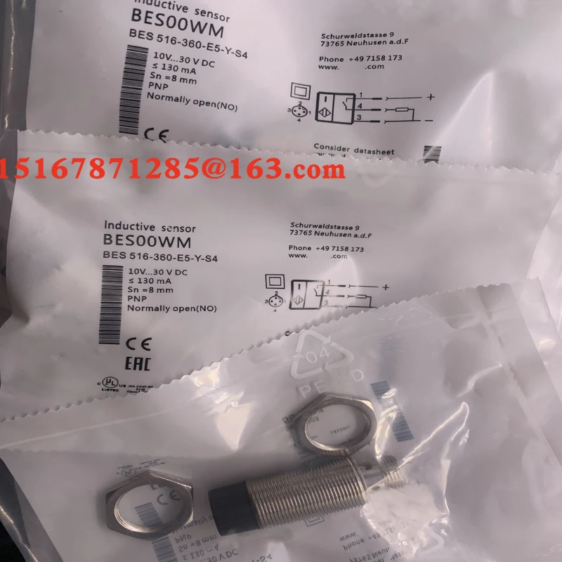 Novo Sensor Interruptor De Proximidade, BES 516-360-G-S4-H, BES01HW