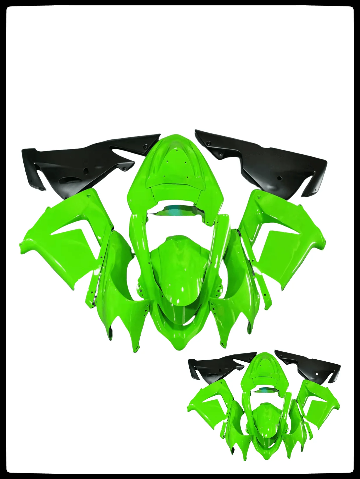 

New ABS Whole Motorcycle Fairings Kit fit for Ninja ZX-10R ZX10R ZX 10r 2004 2005 04 05 Bodywork full fairing kits green black