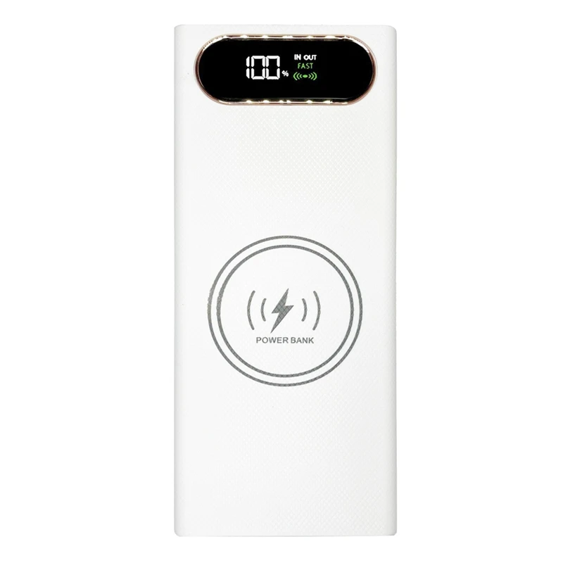 8*18650 แบตเตอรี่ชาร์จ Dual USB แบตเตอรี่ SHELL DIY Power Bank กรณี Fast CHARGING แบตเตอรี่ Bank กล่องกล่อง