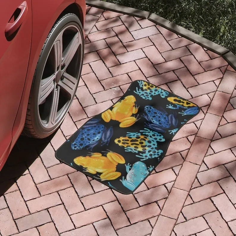 

Frogs Car Floor Mats, Vivid Tropical frogs Car Floor Mats, frogs Car Accessories, nature frogs Car Set decor mat, cute car mats,