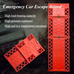 2pcs Collapsible Tire Traction Pad Emergency Car Escape Board Reliable Car Escape Device for Snow, Ice, Mud, and Sand