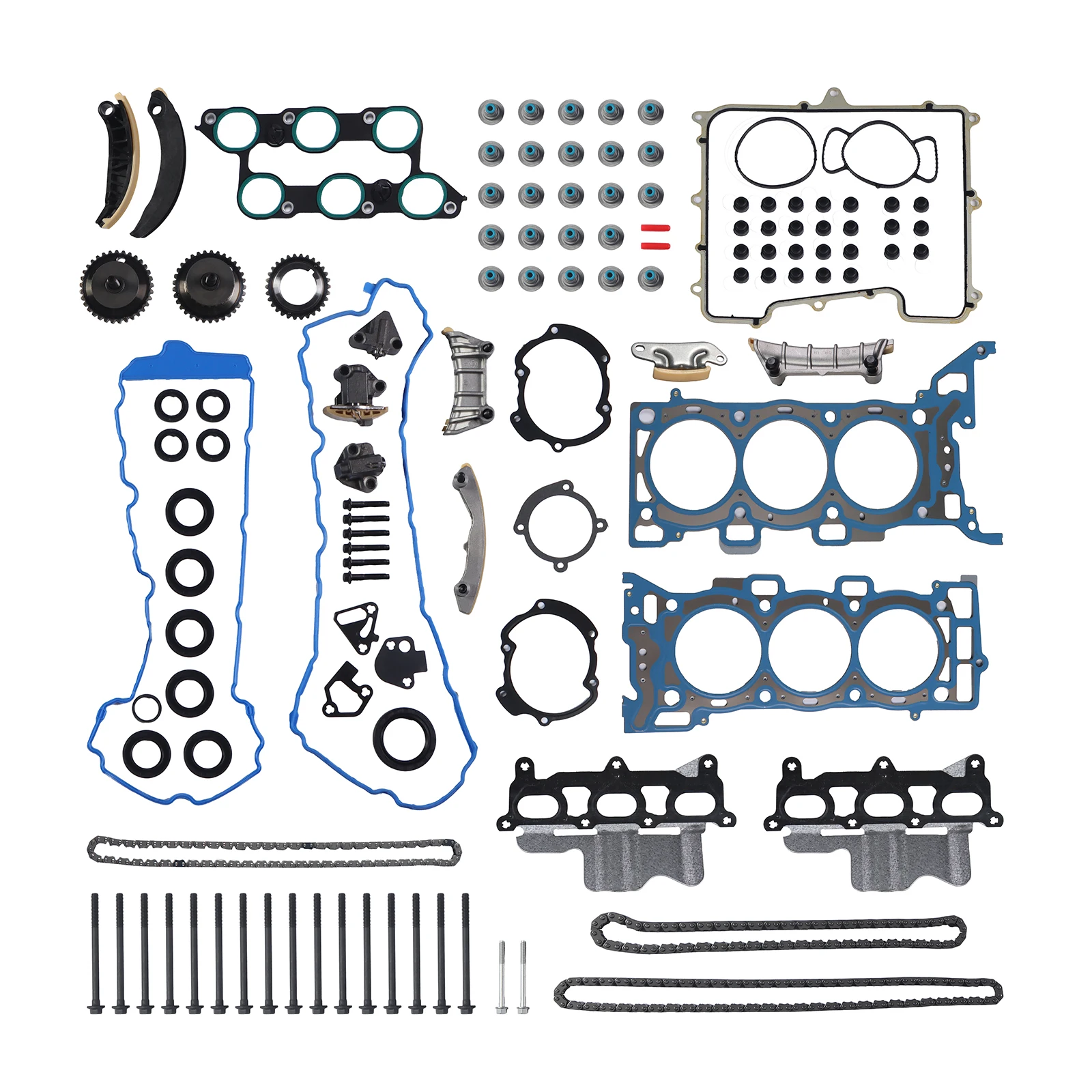 

4 шт. комплект прокладок головки цепи ГРМ для замены энкера GM 3.6L 2009-2016 гг., детали двигателя