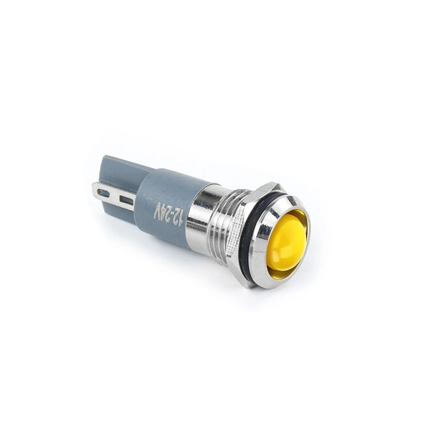 ABILKEEN 20PCS 12MM LED Metal Indicator Domed Head Mini Signal Pilot Lamp AC/DC 3-6V 12-24V 110V 220V High Brightness LED Light
