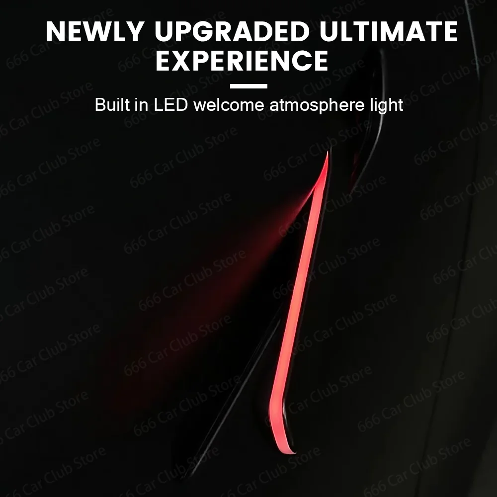 Voor Tesla Model 3Y Draadloze bediening Intelligente deurgreep Omgevingslicht Decoratieve accessoires