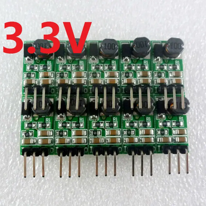 10 Pcs DC 5-40V to 3.3V Regulator DC-DC Step-Down Buck Converter Module Board replace AMS1117-3.3 LM1117-3.3 1117 LDO DD4012SA_3