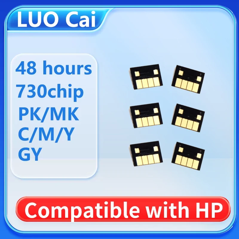 

6 цветов, 300 мл для HP 730, чип картриджа для HP730, чип HP DesignJet T1600 T1600dr T1700 T1700dr T2600 T2600dr, чип принтера