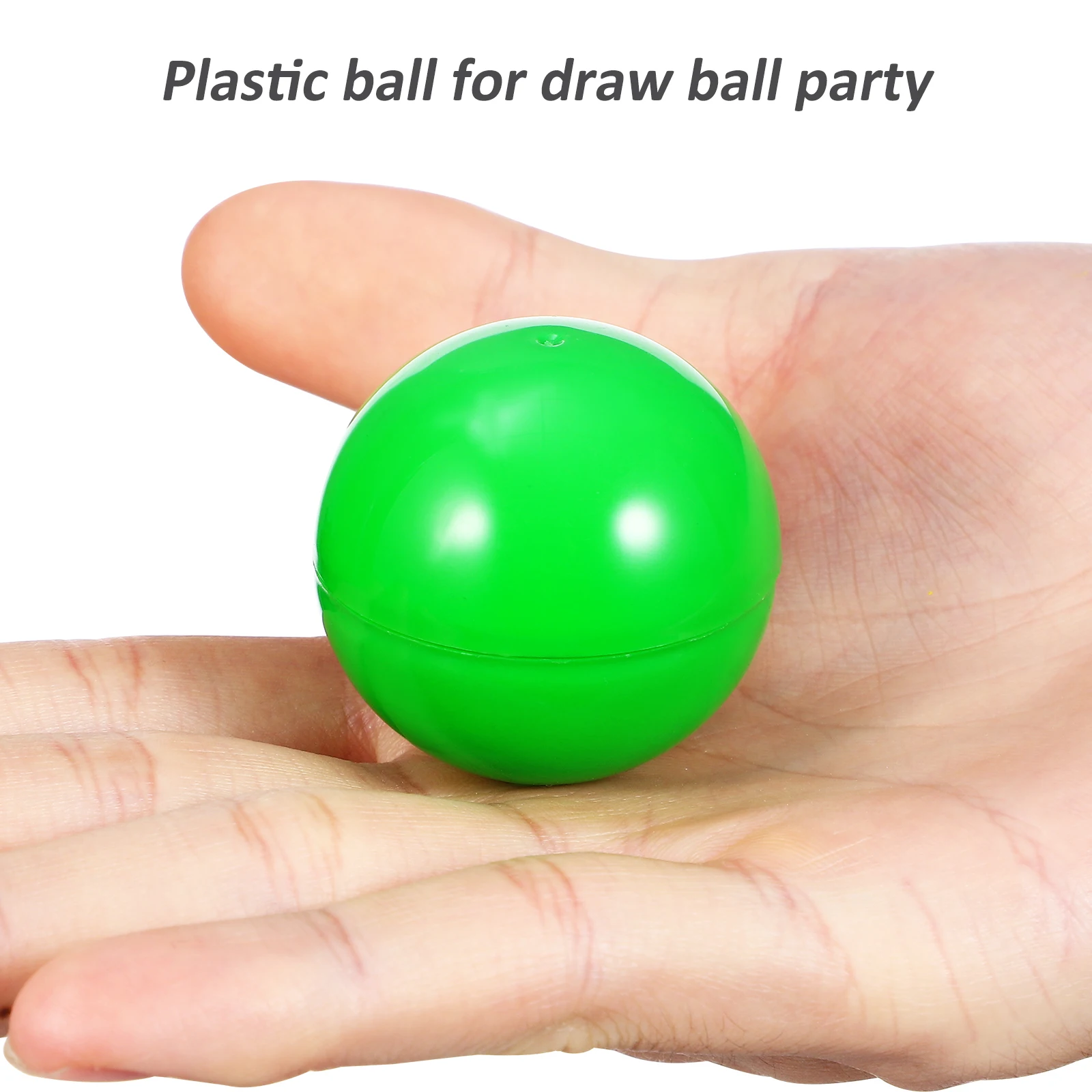 

25 Pcs Balls Plastic Bright Colored Hollow Raffle Drawing Balls Reusable Smooth No Burr Raffle Party Game Props Events