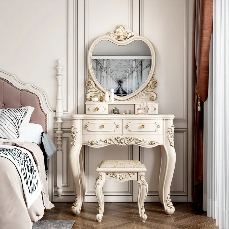 

European style, dresser, bedroom, solid wood, small