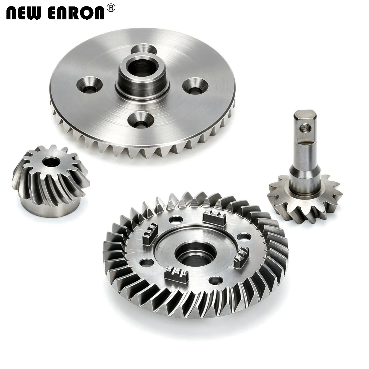 37T/13T Chrome Steel Helical Diff Ring Pinion Gear 8977 8978 For RC Car Traxxas 1/10 MAXX 2.0 89076-4 89086-4 102076-4