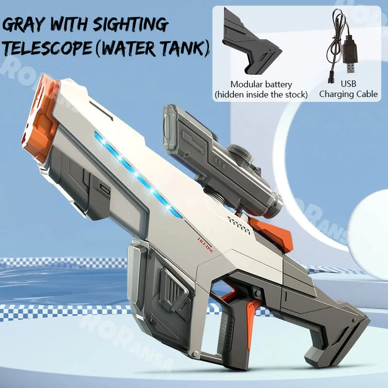 Elektryczny pistolet na wodę dla dorosłych dzieci prezent wysokociśnieniowy automatyczny zabawki na zewnątrz basenowy na plażę