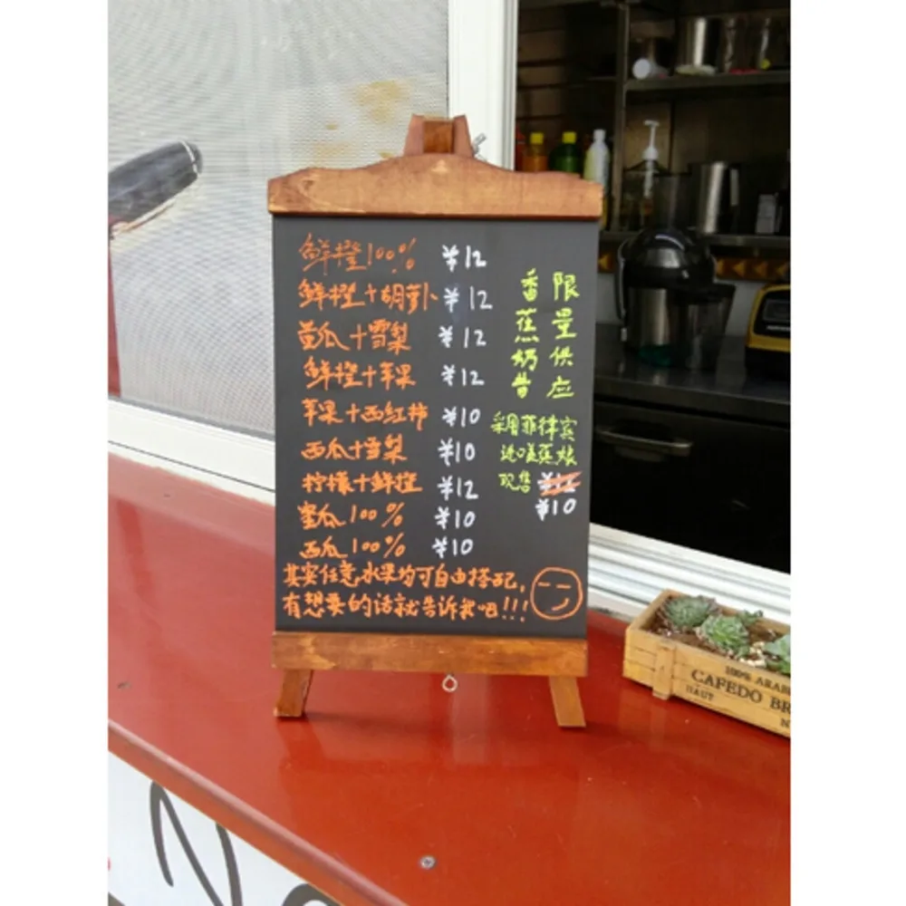 Pop Store Message Price Sign Blackboard Writing Board Pop Store Price List Showing Bulletin Board Decoration Desktop Sign Plaque image 2