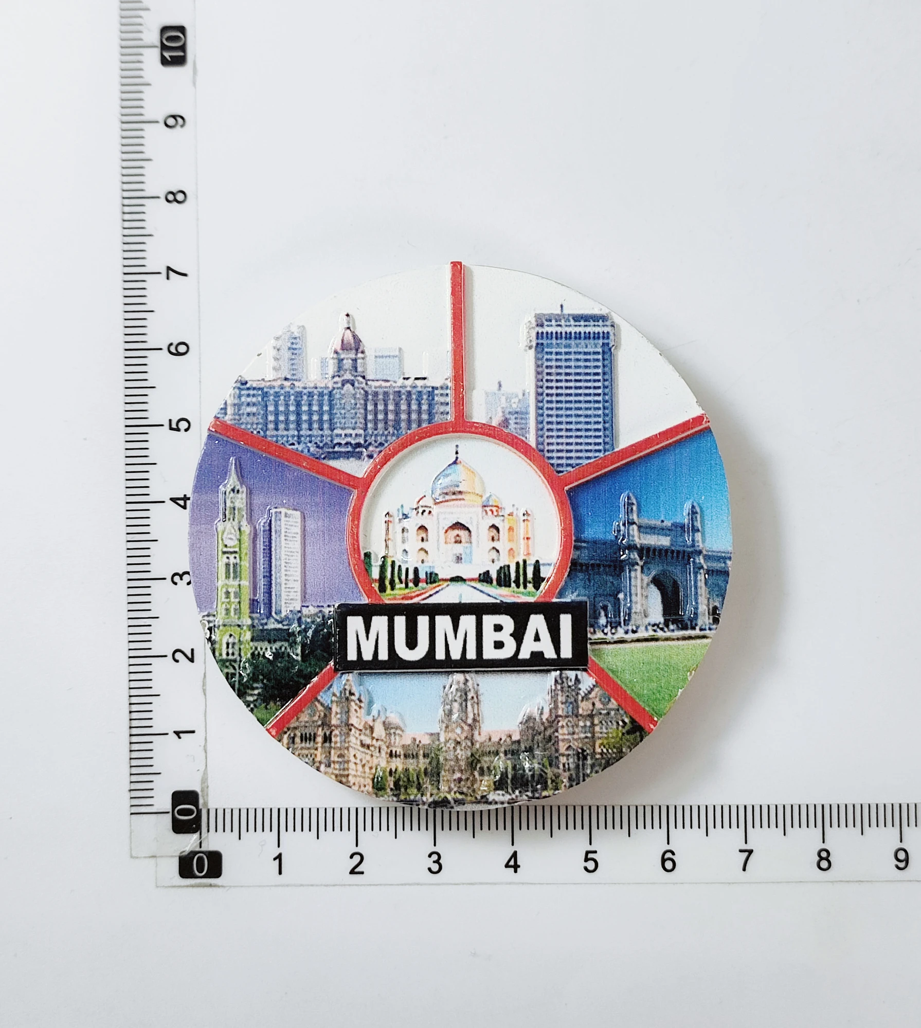 ثلاثية الأبعاد مومباي الهند مغناطيس الثلاجة هدية تذكارية الراتنج الثلاجة المغناطيسي ملصق جمع ديكور المنزل #2